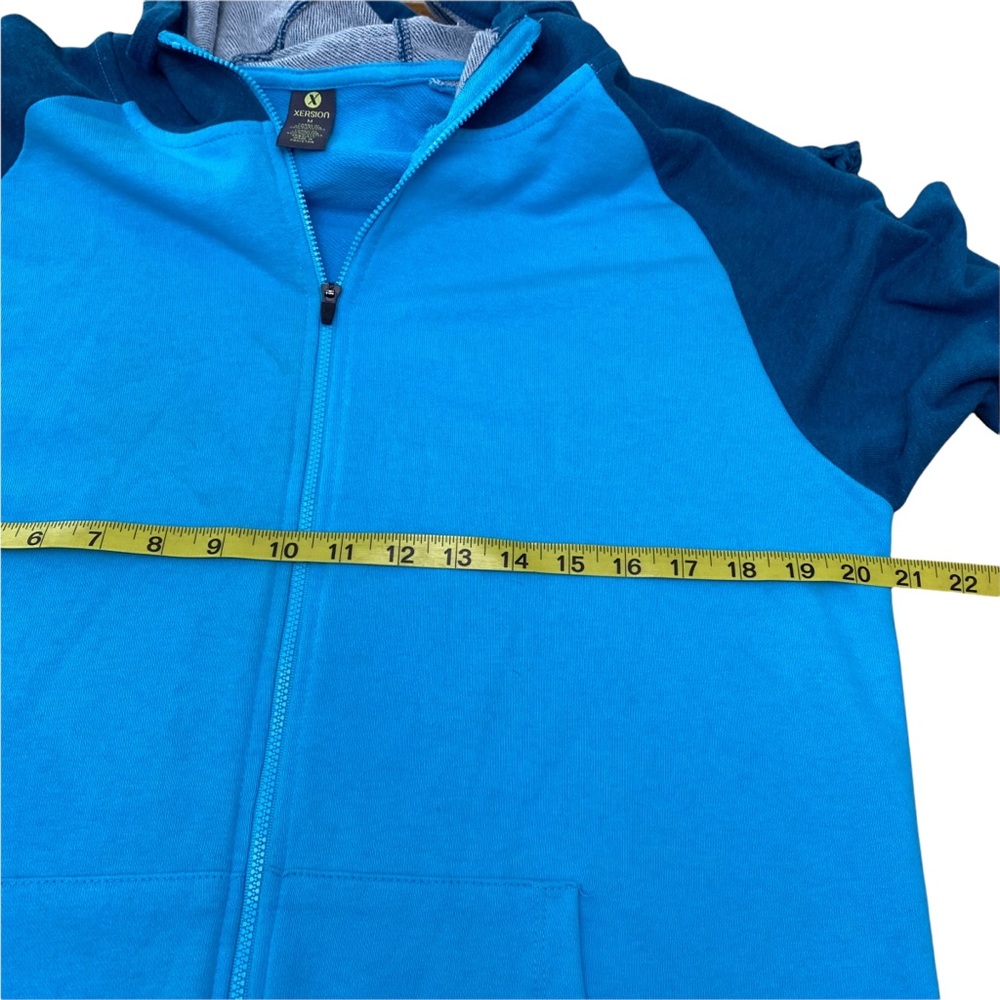 Xersion Hoodie Jacket Medium Blue Athletic Hoodie Full Zip - Picture 8 of 9